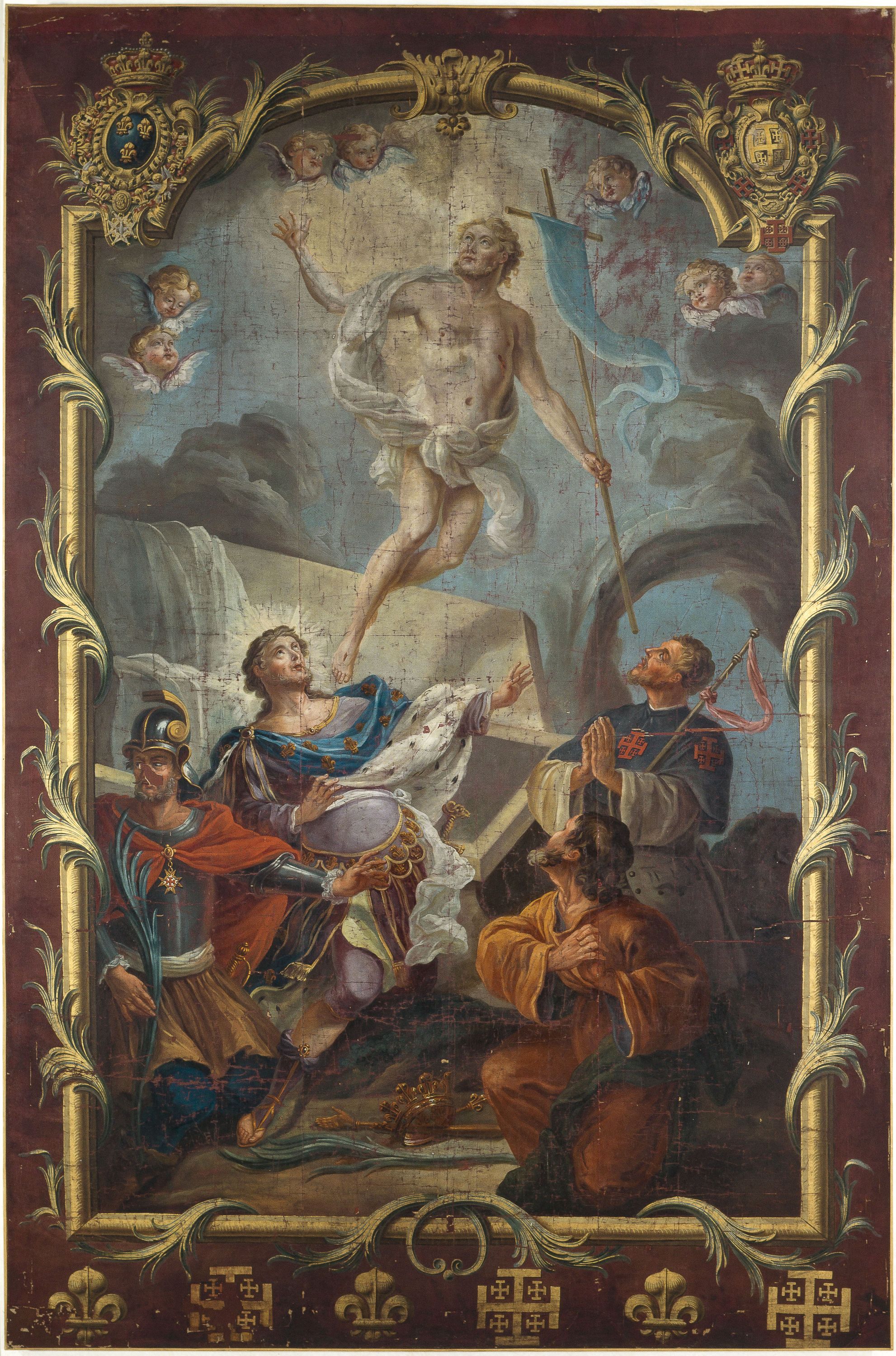 Anonyme, Résurection du Christ (bannière de la confrérie du Saint-Sépulcre).