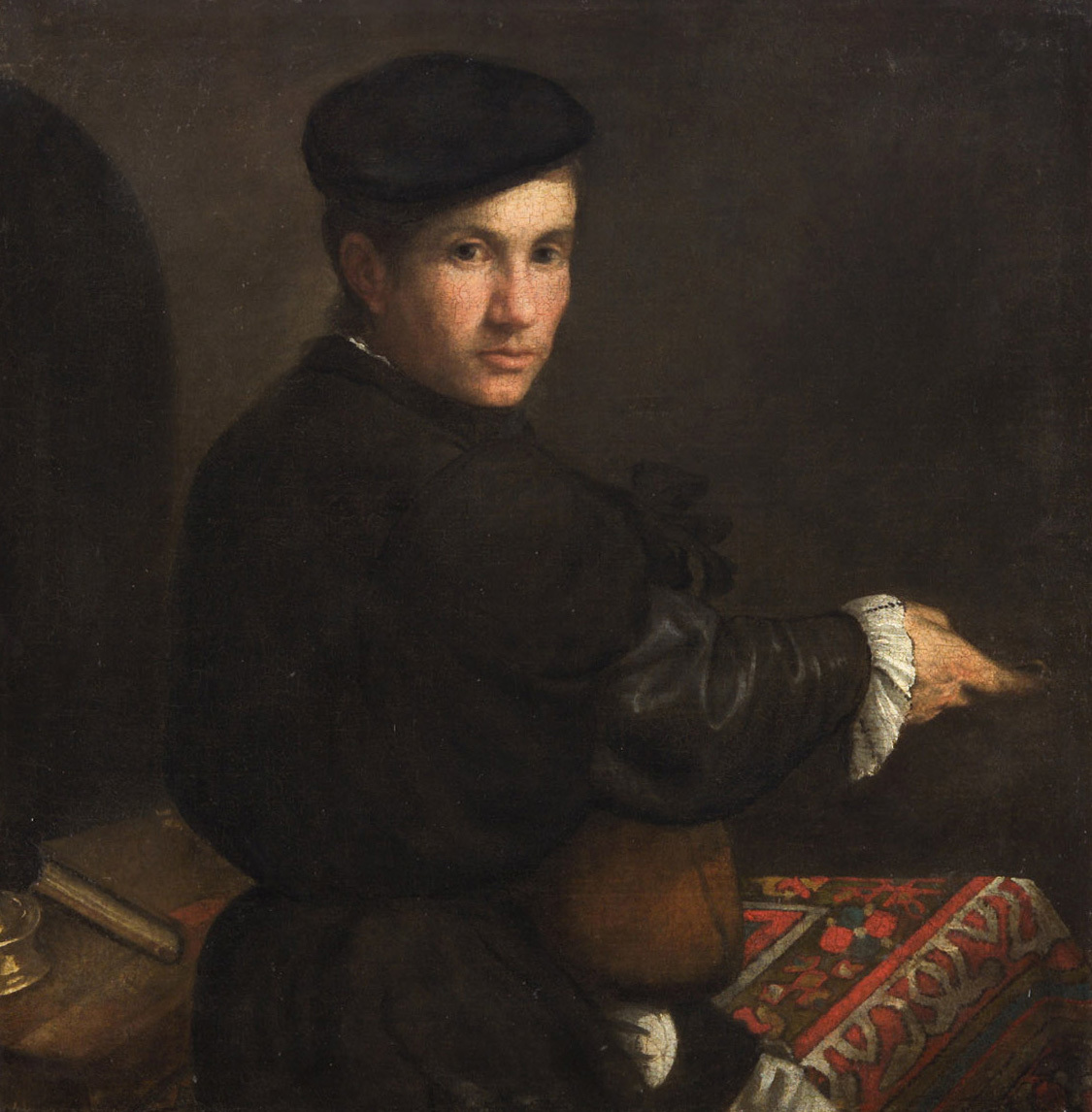 Jacopo Bassano, Bildnis eines Jünglings mit Mandoline