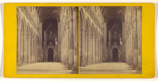 George Washington Wilson, Beverly Minster - The Nave, looking East.