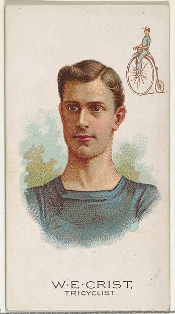 Allen & Ginter, W.E. Crist, Tricyclist, from World's Champions, Series 2 (N29) for Allen & Ginter Cigarettes