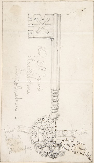 Anonymous, British, 19th century, Key from Lincolnshire Church