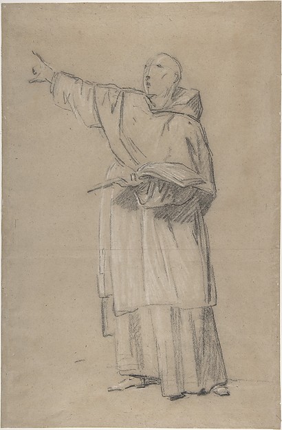 Anonymous, French, 18th century, A standing monk