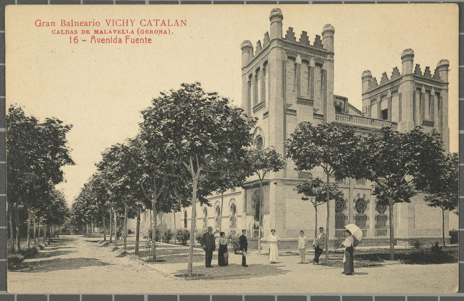 Josep Thomas Bigas, Gran Balneario VICHY CATALAN CALDAS DE MALAVELLA (Gerona) 16 - Avenida Fuente