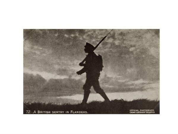unknown, A British Sentry in Flanders