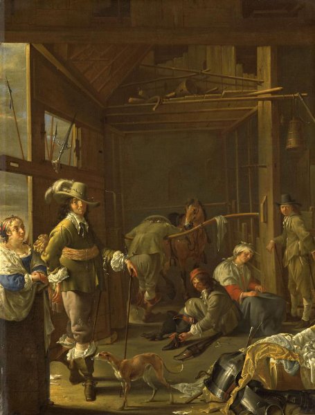 Jacob Duck, Soldiers in a Stable