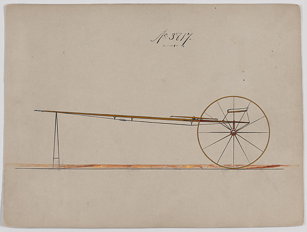 Brewster & Co., Design for Dog Cart or 2 Wheeler, no. 3817