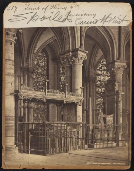 Francis Frith, Tomb of Henry 4th.  Canterbury