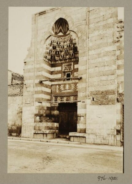 K.A.C. Creswell, The entrance portal of the mosque of Sultan Lajin al-Saifi (Jaqmaq), Cairo