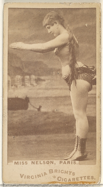 Allen & Ginter, Miss Nelson, Paris, from the Actors and Actresses series (N45, Type 1) for Virginia Brights Cigarettes