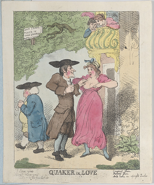 Thomas Rowlandson, Quaker in Love