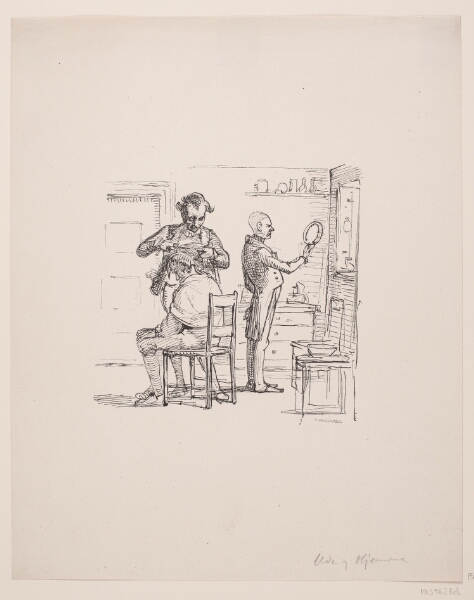 F. Hendriksen, I en romersk barberstue