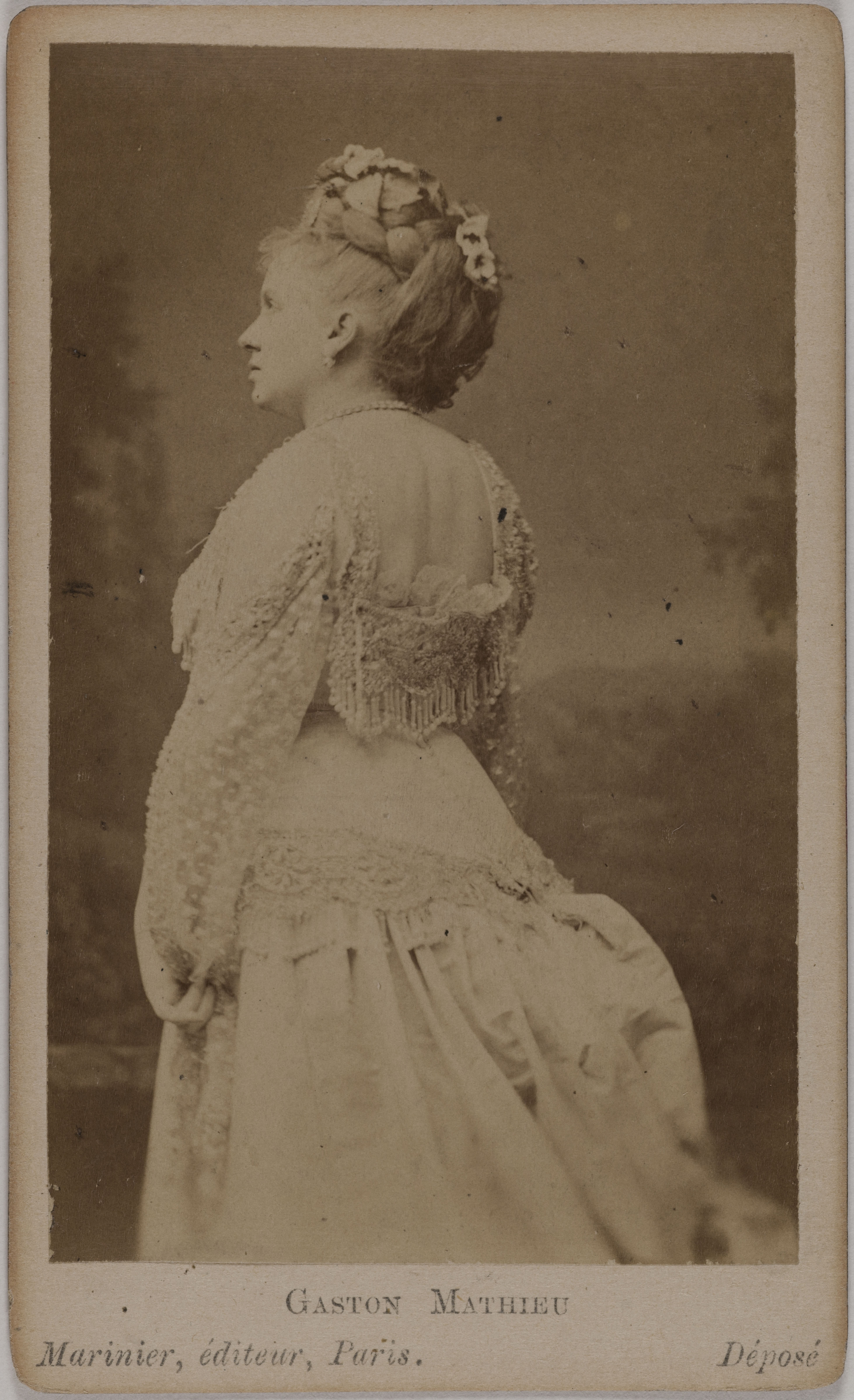Gaston & Mathieu, Portrait de Blanche d'Antigny (Maria Ernestine Antigny, dite), (1842-1874), (actrice)