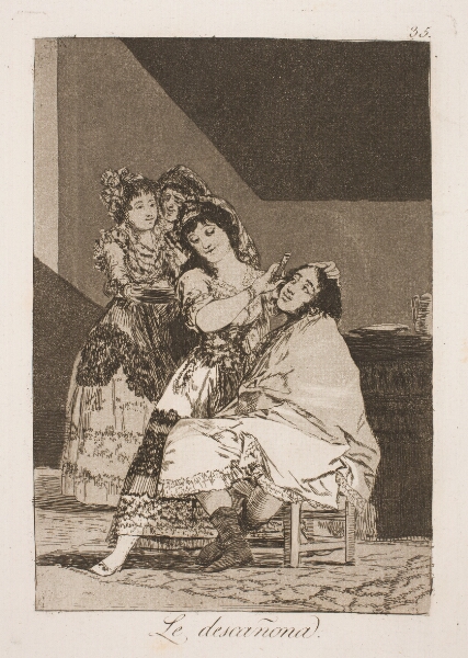 Francisco de Goya, Hun flår ham