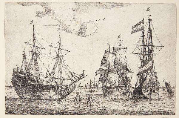 Reinier Zeeman, Tre sejlskibe for anker