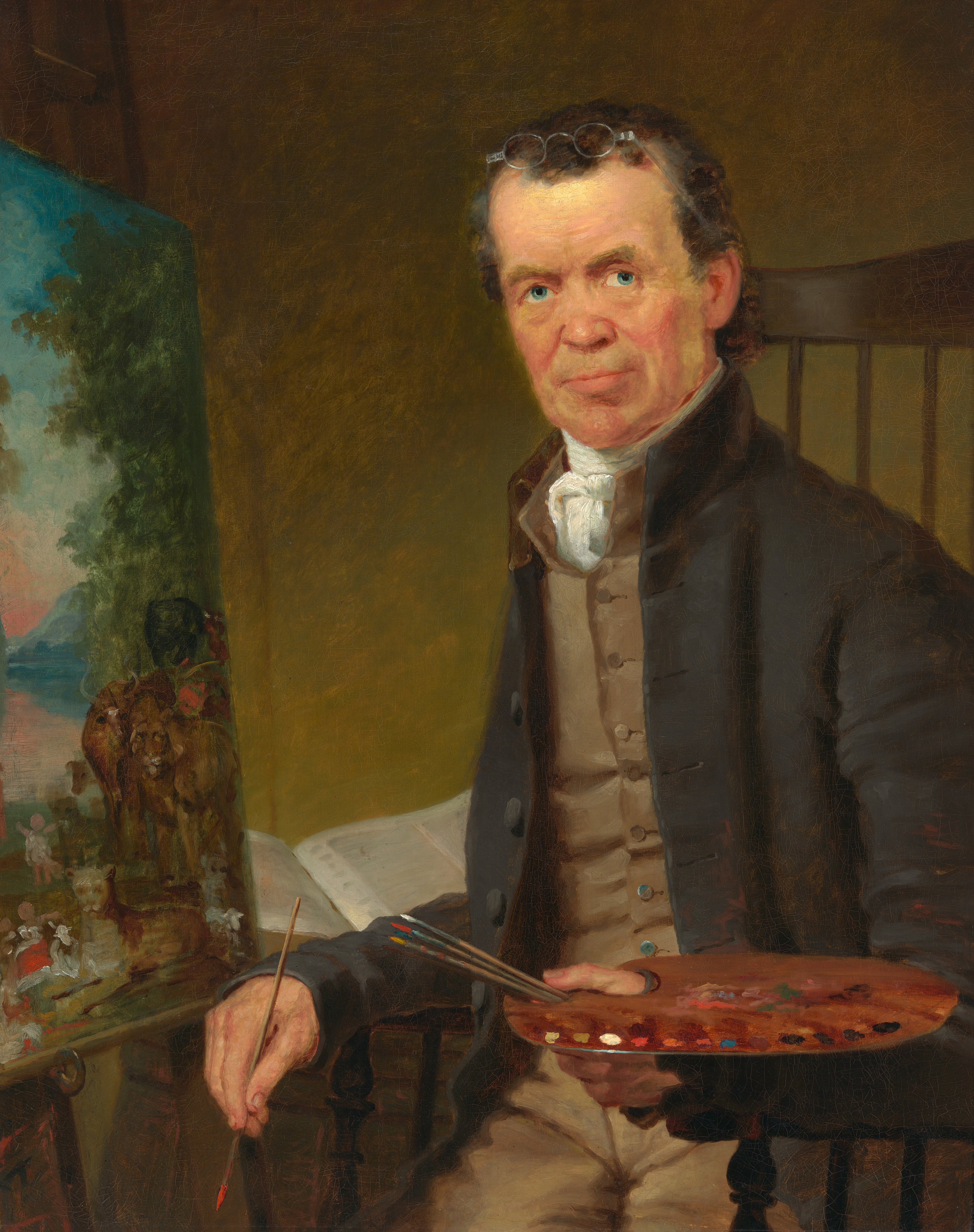 Thomas Hicks, Edward Hicks Painting the Peaceable Kingdom