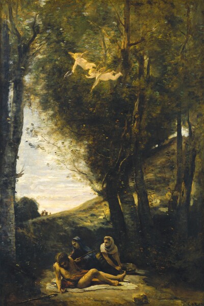 Jean-Baptiste-Camille Corot, Saint Sebastian Succored by the Holy Women