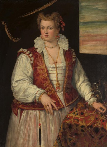 Francesco Montemezzano, Portrait of a Woman with a Squirrel