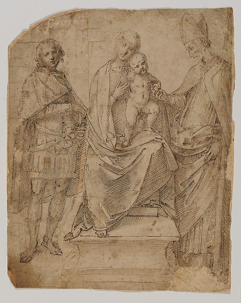 Gaudenzio Ferrari, Madonna and Child with Saints Martin and Maurice (?)