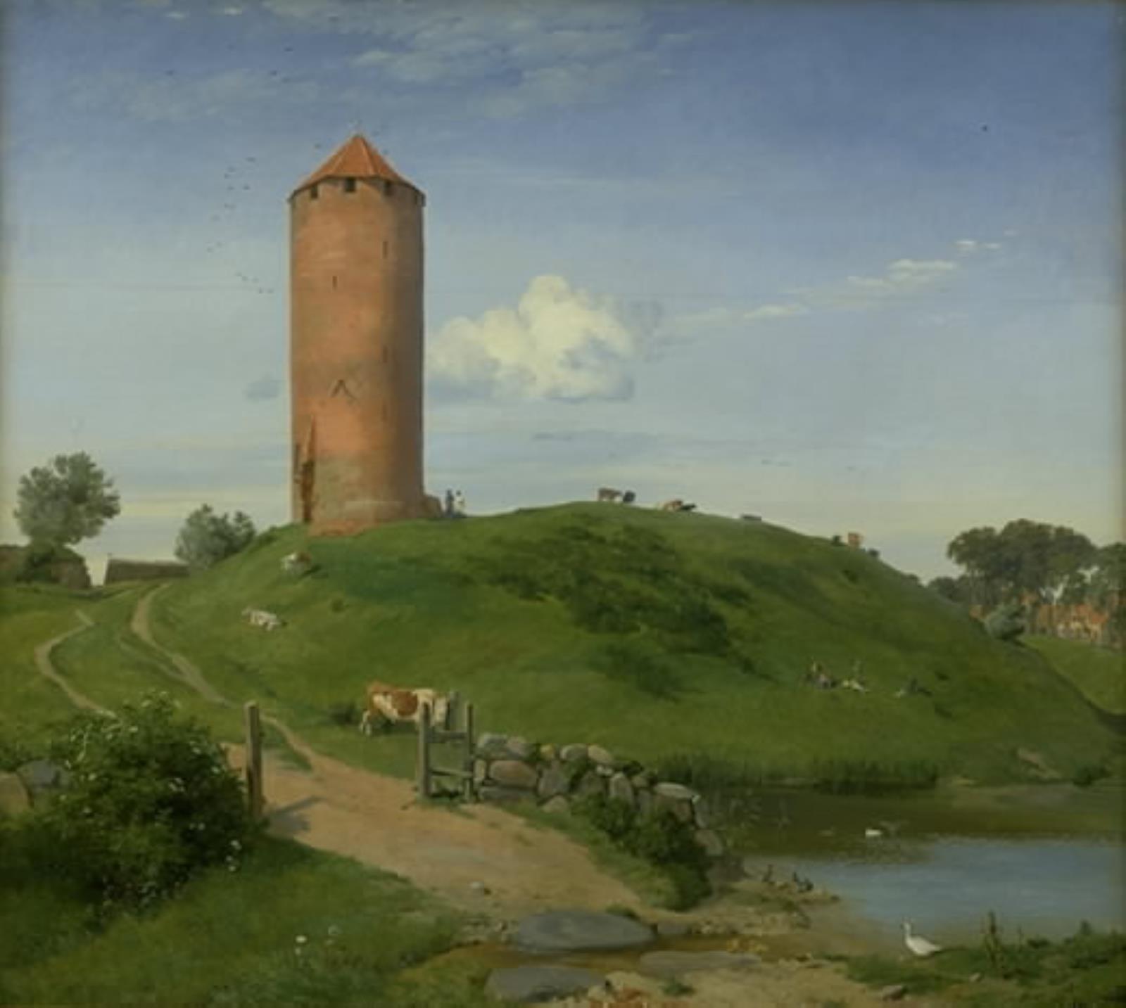 Johan Thomas Lundbye, Gåsetårnet i Vordingborg