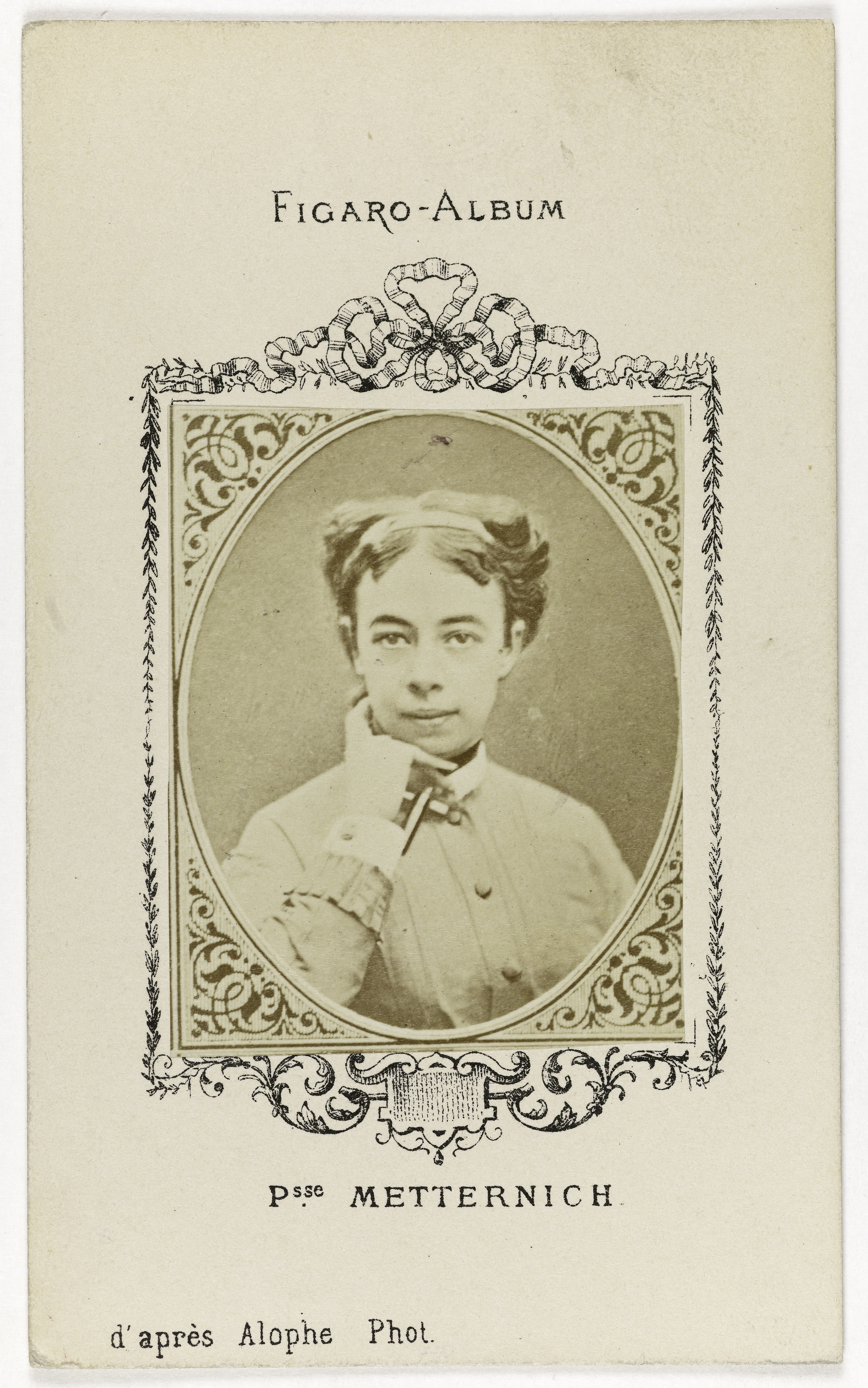 Marie-Alexandre Alophe, Portrait de la princesse de Metternich (1836-1921), née Princesse Pauline Sandor, ambassadrice d'Autriche à Paris.
