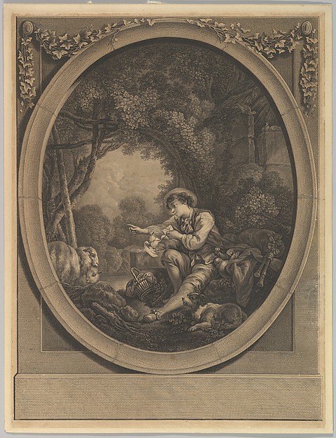 Jacques Firmin Beauvarlet, L'Départ du Courier (The Departure of the Messenger)
