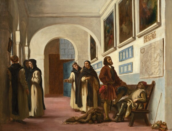 Eugène Delacroix, Christopher Columbus and His Son at La Rábida