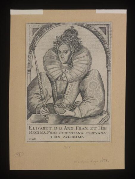 Unknown, Elisabet D. G. Ang. Fran et Hib. Regina fidei Christianae propvgn: trix acerrima