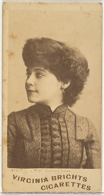 Allen & Ginter, Card 649, Miss Emerson, from the Actors and Actresses series (N45, Type 1) for Virginia Brights Cigarettes