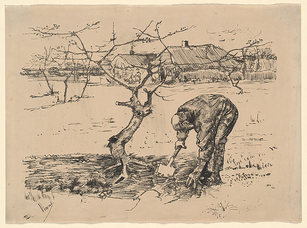 Vincent van Gogh, Gardener by an Apple Tree