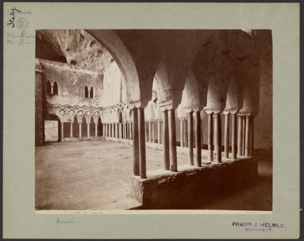 Giorgio Sommer, Amalfi Convento dei Cappuccini Chiostro