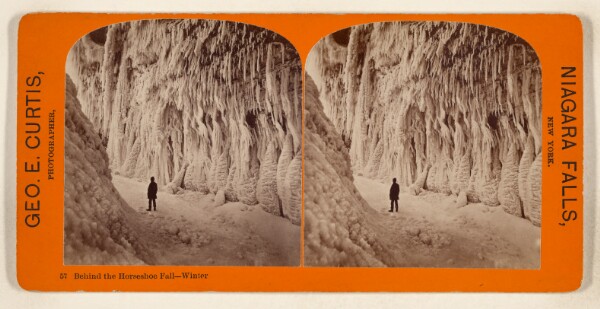 George E. Curtis, Behind Horseshoe Fall - Winter [Niagara Falls, New York]