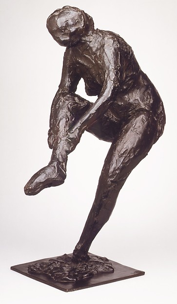 Edgar Degas, Dancer Putting on Her Stockings (Second State)