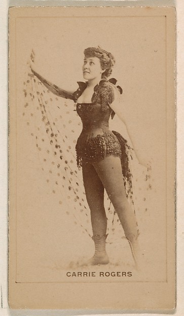 Kinney Brothers Tobacco Company, Carrie Rogers, from the Actresses series (N245) issued by Kinney Brothers to promote Sweet Caporal Cigarettes