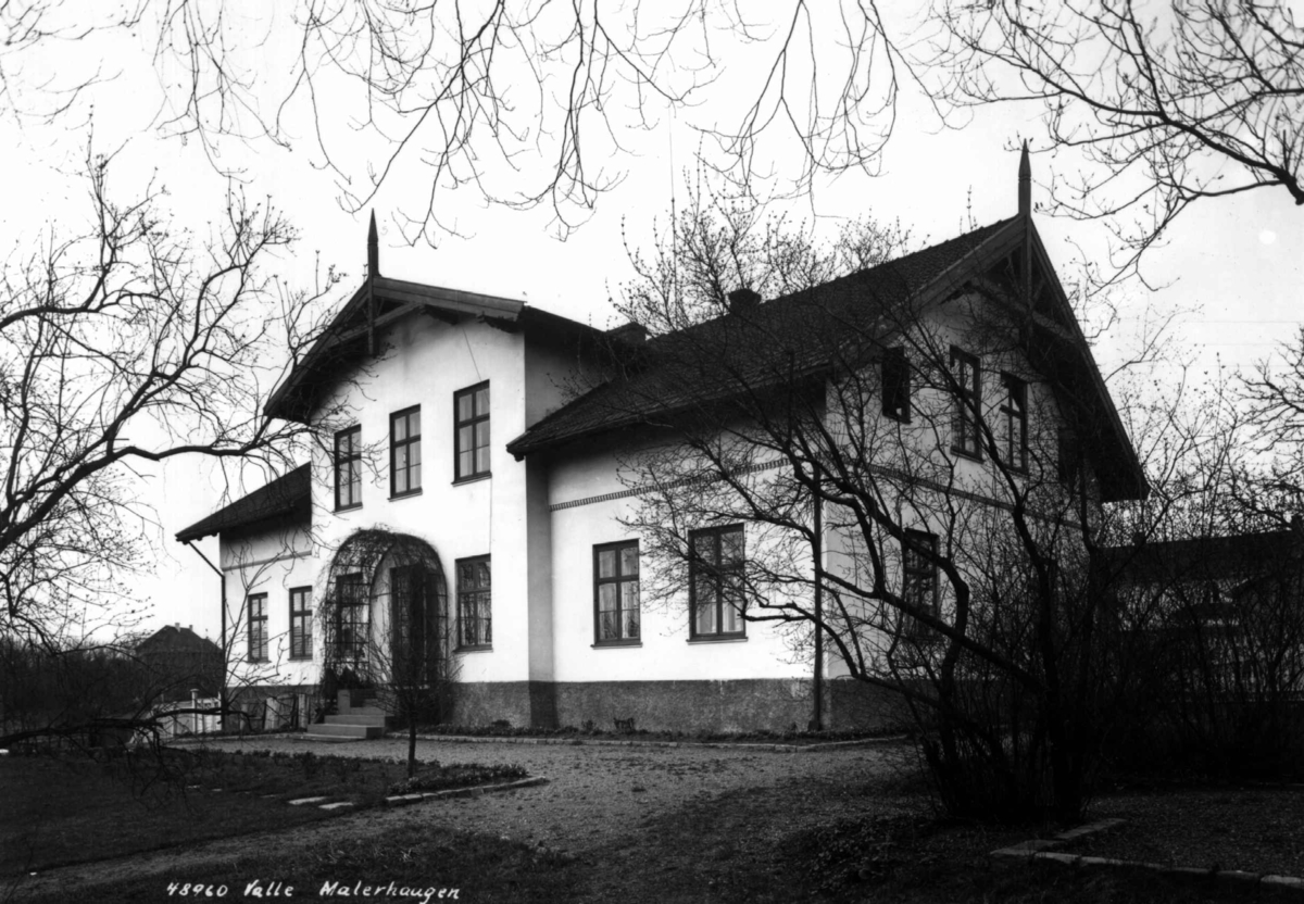 Anders Beer Wilse, Malerhaugen gård på Ensjø i Oslo. Dette sveitserhuset var tidligere lensmannsgården.