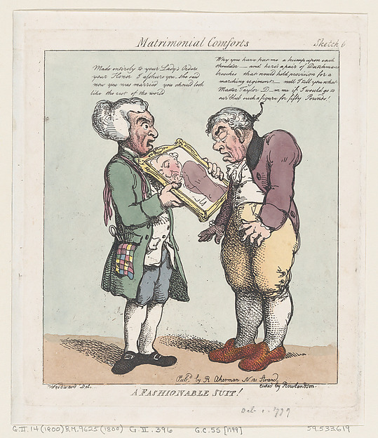 Thomas Rowlandson, A Fashionable Suit