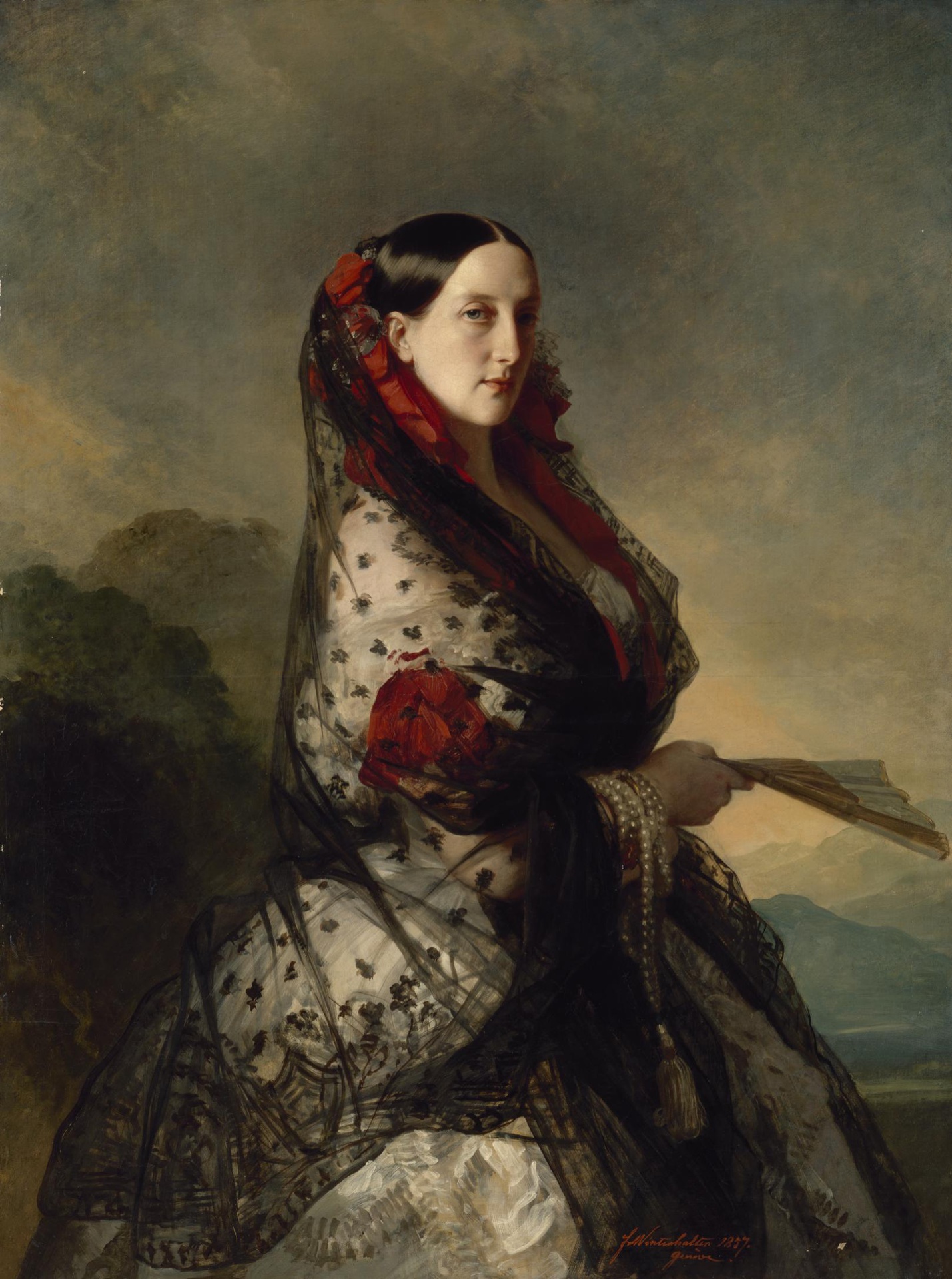 Franz Xaver Winterhalter, Portrait of Grand Duchess Maria Nikolayevna