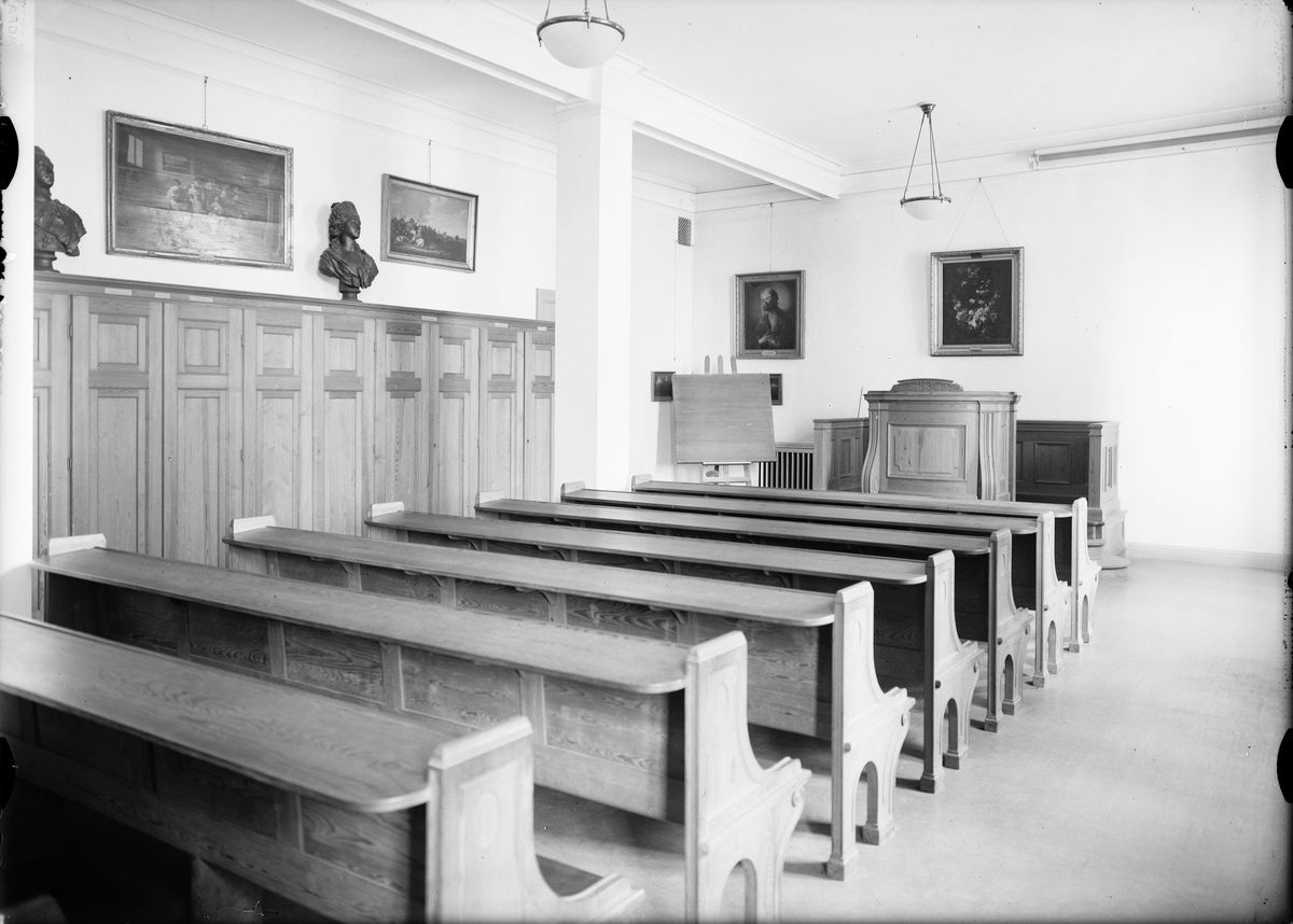 Paul Sandberg, Föreläsningssal i Uppsala januari 1934