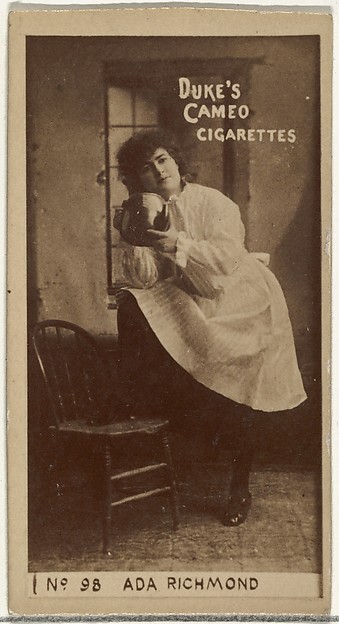 W. Duke, Sons & Co., Card Number 98, Ada Richmond, from the Actors and Actresses series (N145-4) issued by Duke Sons & Co. to promote Cameo Cigarettes