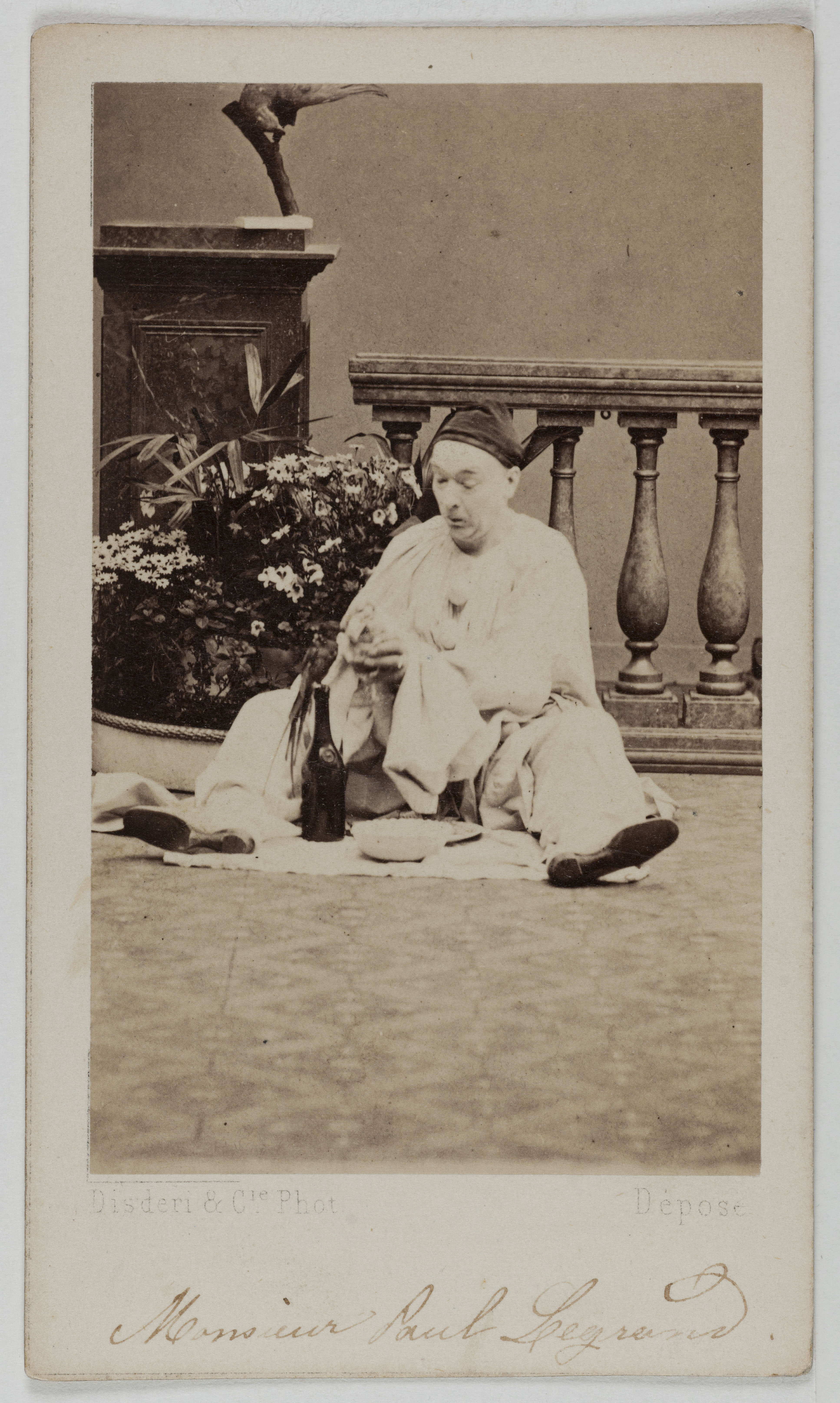 Disderi & Cie, Portrait de Legrand Paul, (Charles-Dominique-Martin Legrand, dit), (1816-1898), (pantomime)