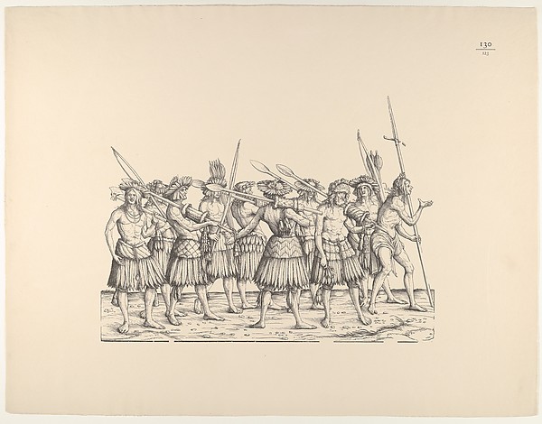 Hans Burgkmair, People from Calicut, from "The Triumphal Procession of Emperor Maximilian" (Triumph Des Kaisers Maximilian I)