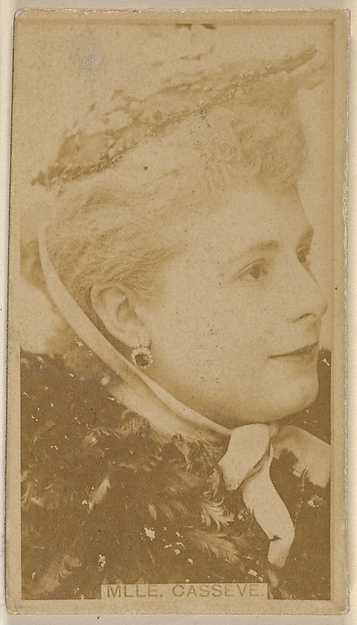 Allen & Ginter, Mlle. Casseve, from the Actors and Actresses series (N45, Type 8) for Virginia Brights Cigarettes