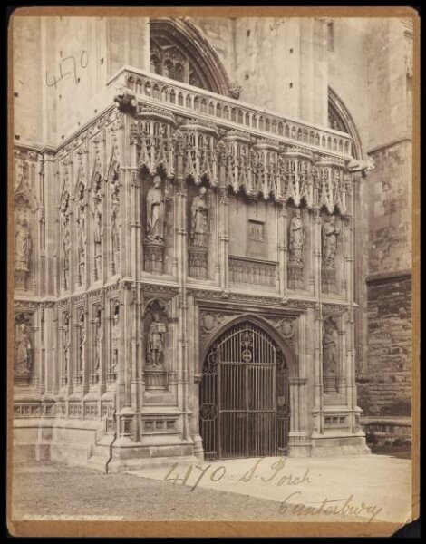 Francis Frith, S. Porch Canterbury