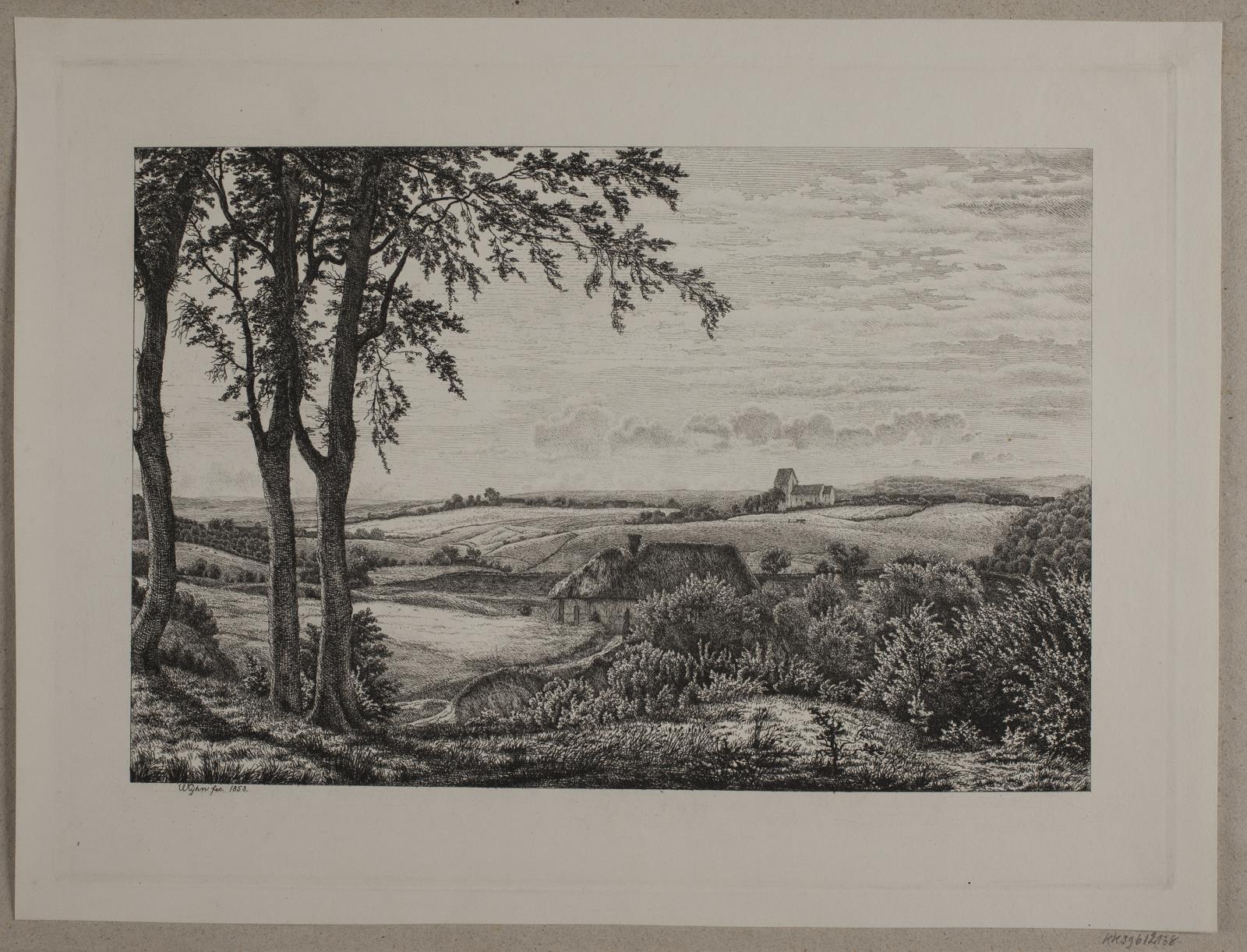 Vilhelm Kyhn, Eftermiddagslandskab, Sjælland