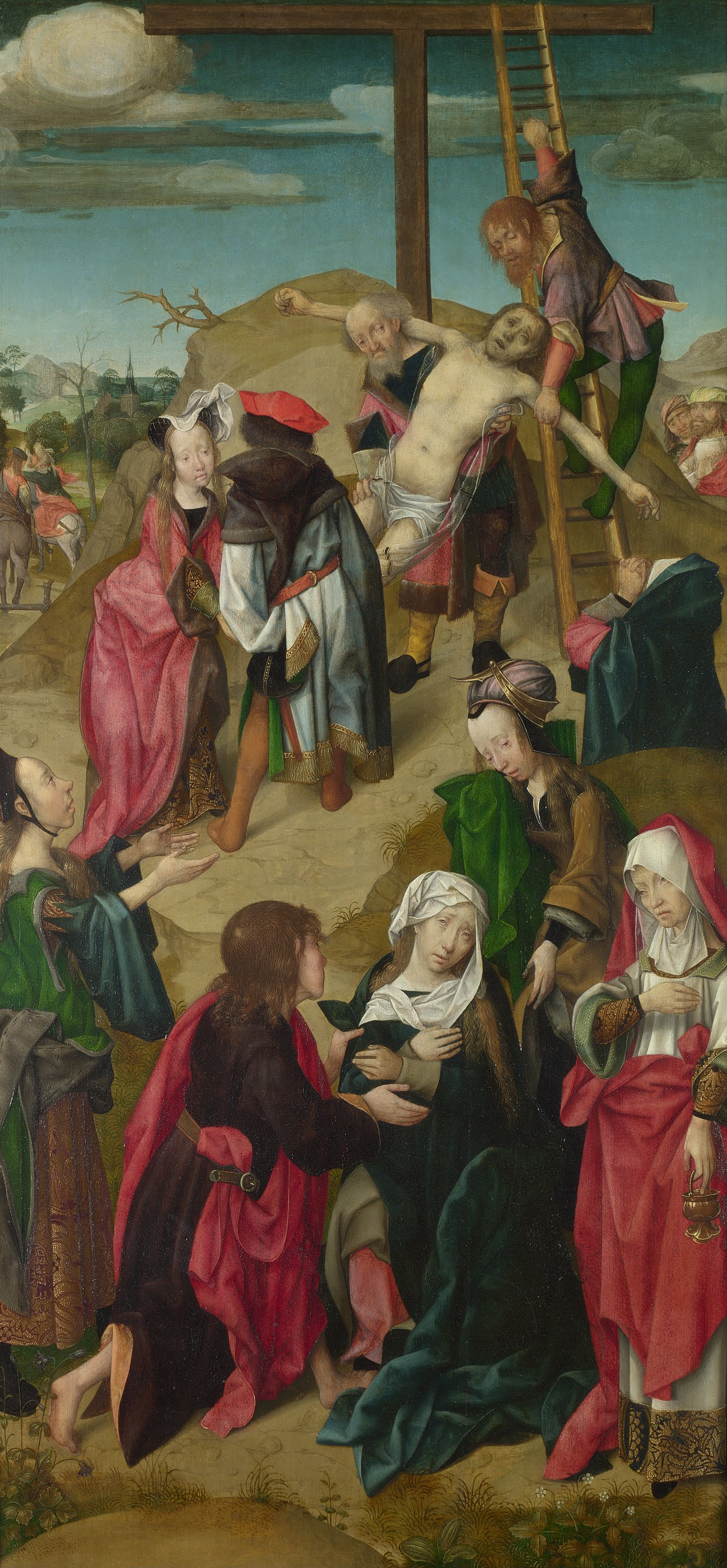 Master of Delft, The Deposition: Right Hand Panel