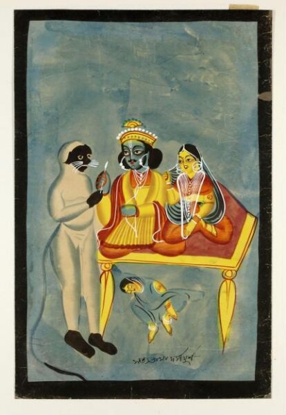 Unknown, Rama and Sita, Hanuman and Satyabhama