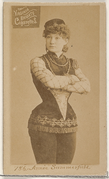 Allen & Ginter, Card 786, Annie Summerfield, from the Actors and Actresses series (N45, Type 2) for Virginia Brights Cigarettes