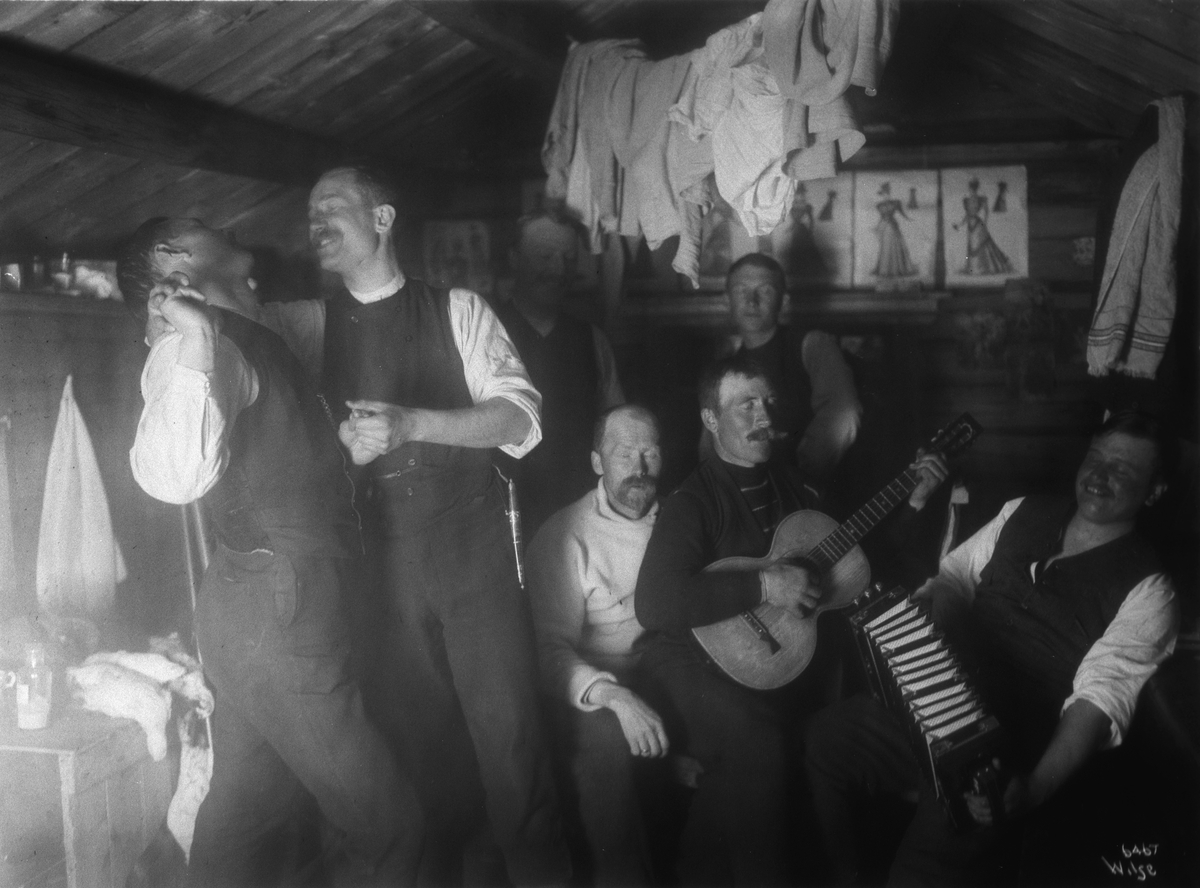 Anders Beer Wilse, Prot: Paasketur - Filefjeld Elev Sæter Interiør 1/4 1907