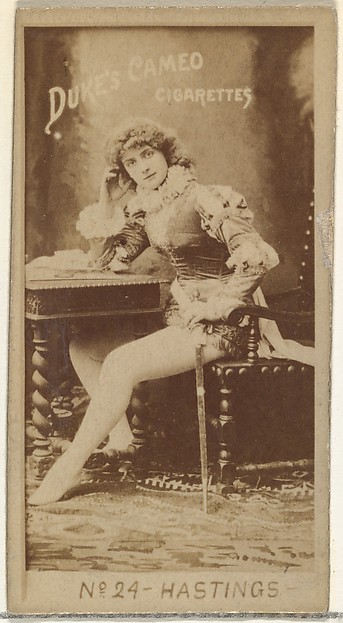 W. Duke, Sons & Co., Card Number 24, Hastings, from the Actors and Actresses series (N145-4) issued by Duke Sons & Co. to promote Cameo Cigarettes