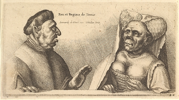 Wenceslaus Hollar, Rex et Regina de Tunis