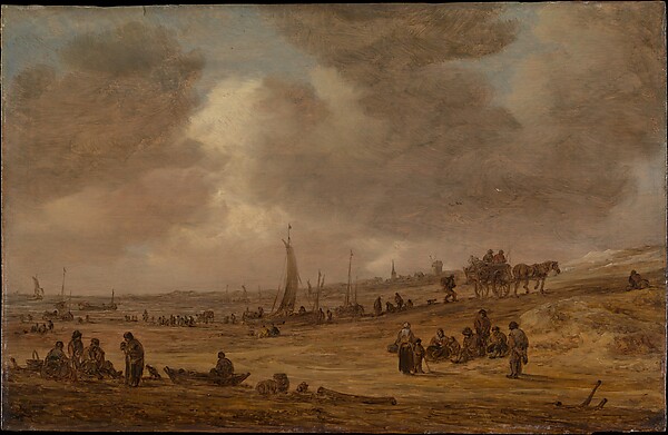 Jan van Goyen, A Beach with Fishing Boats